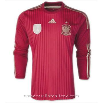 Maillot Espagne Manche Longue Domicile 2014 2015